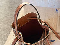 Mini Check Bucket Bag