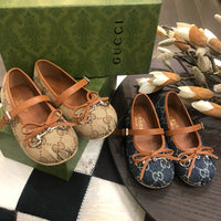 Horsebit Ballet Flat Blue Denim