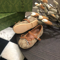 Horsebit Ballet Flat Beige Ebony