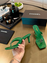 Camellia Thong Mules