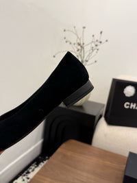 Two-Tone Leather Ballerina Flats