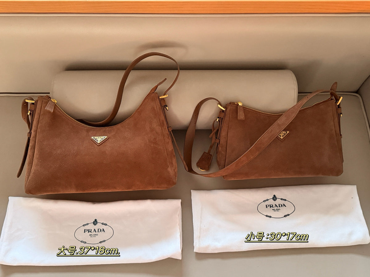Suede Aimée Shoulder Bag