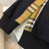 Vintage Check Panel Hoodie