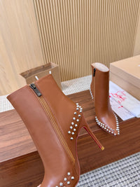 Kate Max Leather Ankle Boots