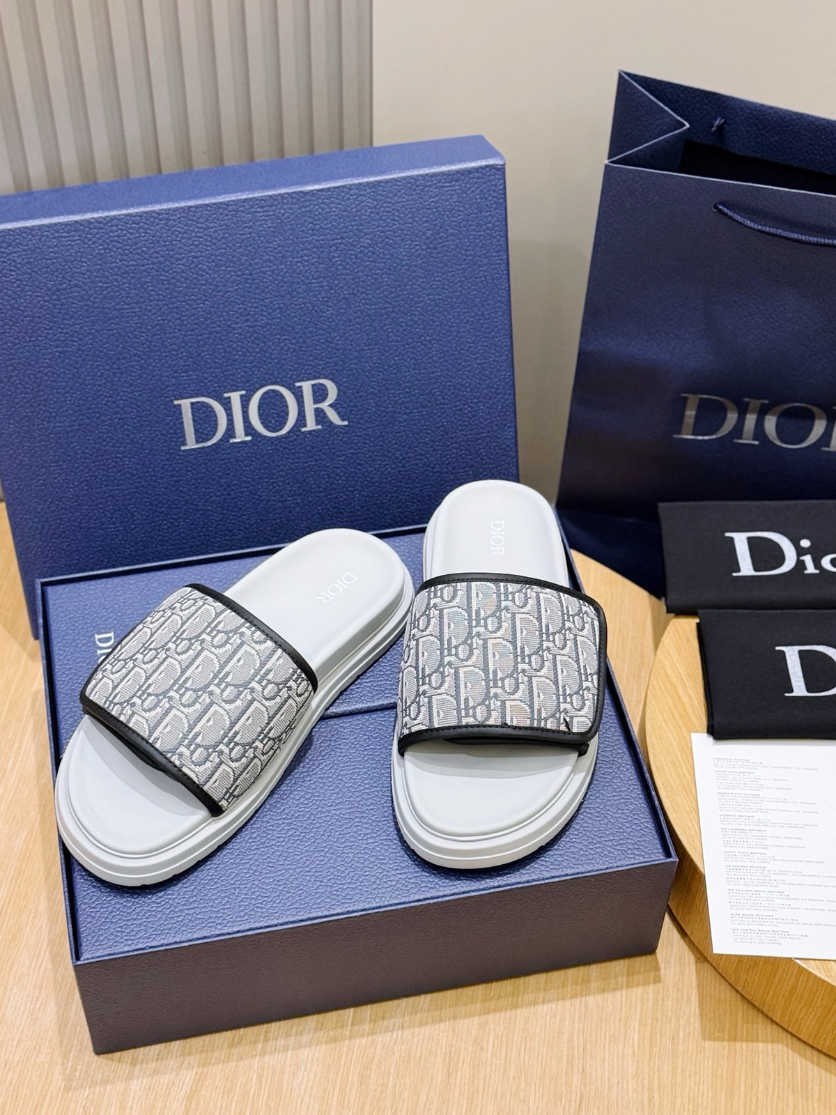 Oblique Slide Sandals