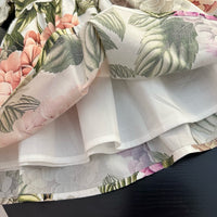 Floral Flutter Sleeve Dress