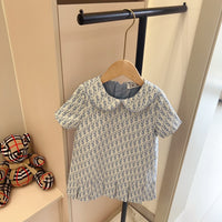 Monogram Pleated Dress