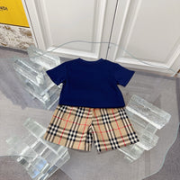 Check T-Shirt & Shorts Set