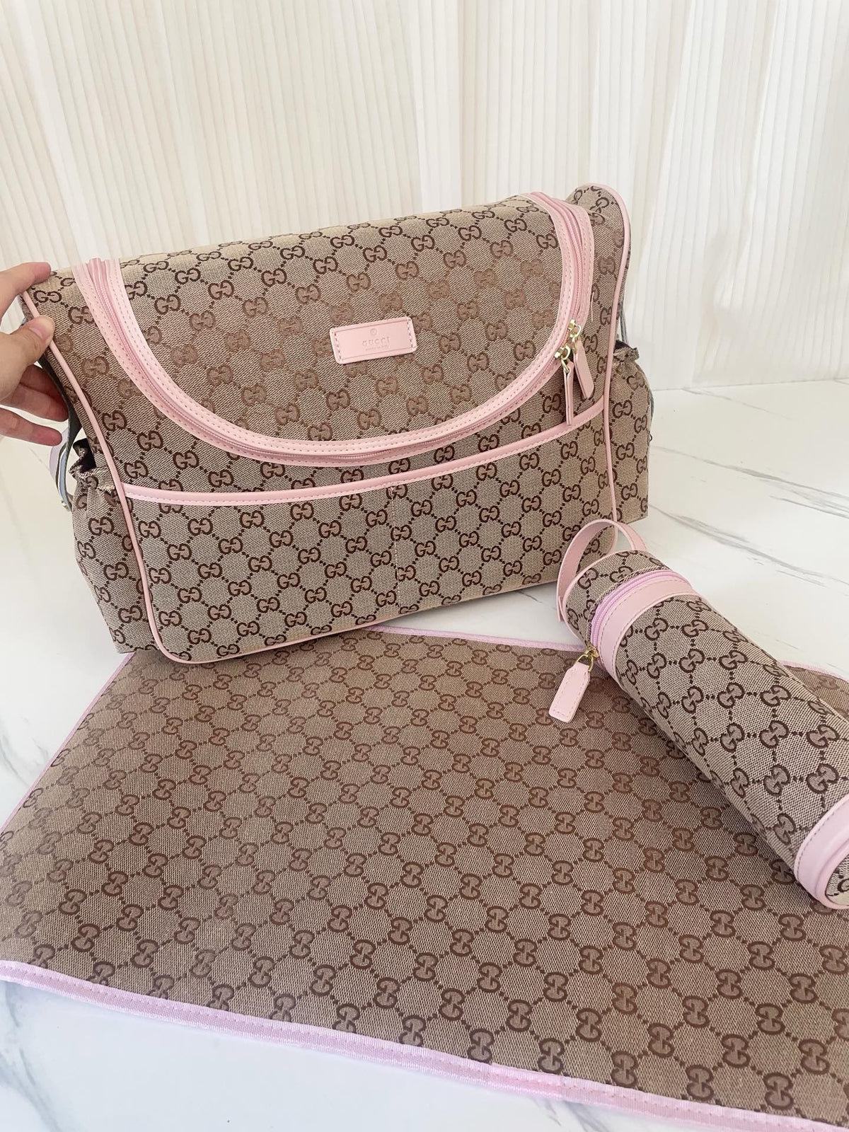 Monogram Nursery Bag Set