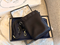 Re-Nylon and Saffiano leather Shoulder Bag