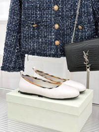 26WF Check Ballet Flats