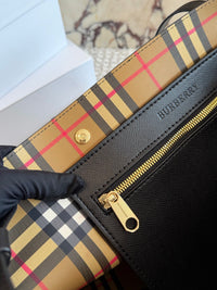 Embossed Crest Leather Tote