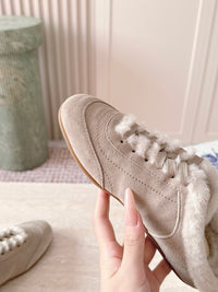 26S Shearling Knight Runner Mules