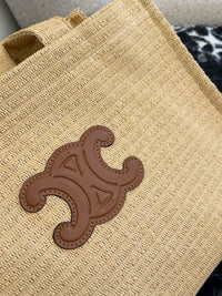 Teen Cabas Triomphe Raffia Tote