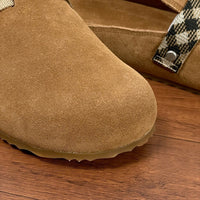 Check Suede Urchin Clogs