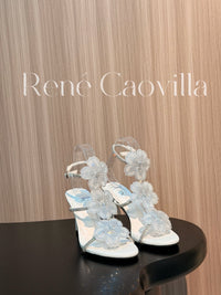Caovilla Satin Floral Cleo Sandals