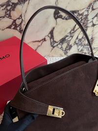 Hug Suede Shoulder Bag