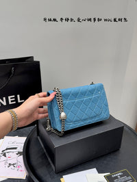 24P Denim Wallet on Chain Bag