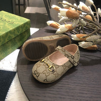 Horsebit Ballet Flat Beige Monogram