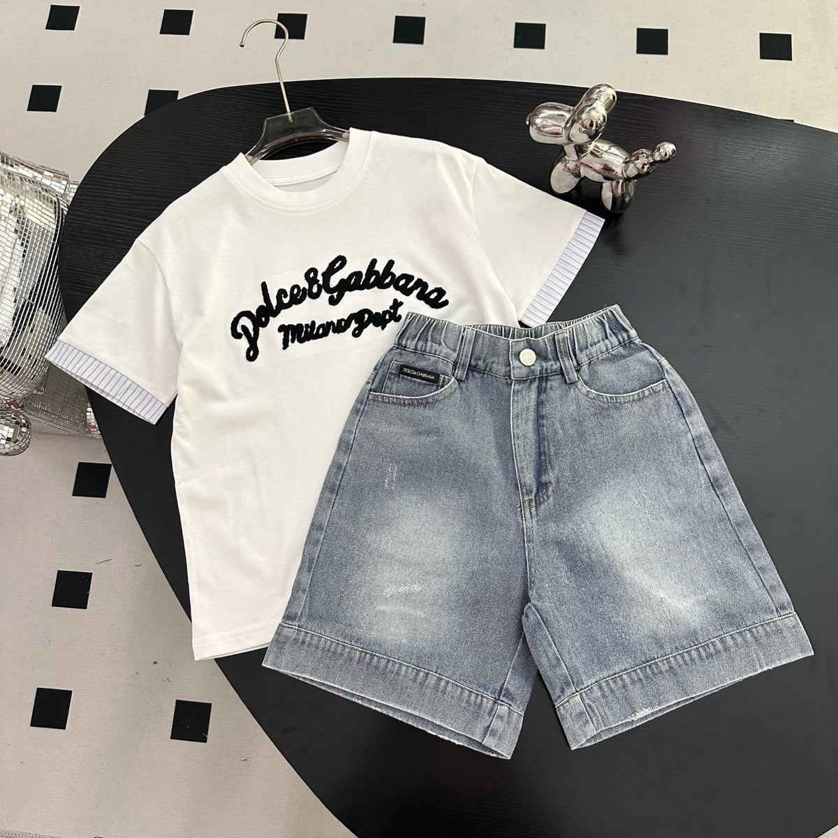 Milano Portofino T-Shirt & Denim Bermuda Shorts