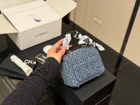 Denim Coco Handle Bag