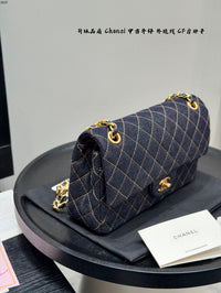 Classic Flap Bag Dark Blue Denim