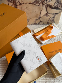 Monogram Dog Motif Cardholder & Passport Holder
