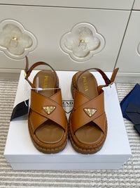 Leather Platform Sandals