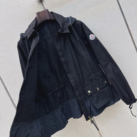 Gabardine Hooded Adenium Jacket