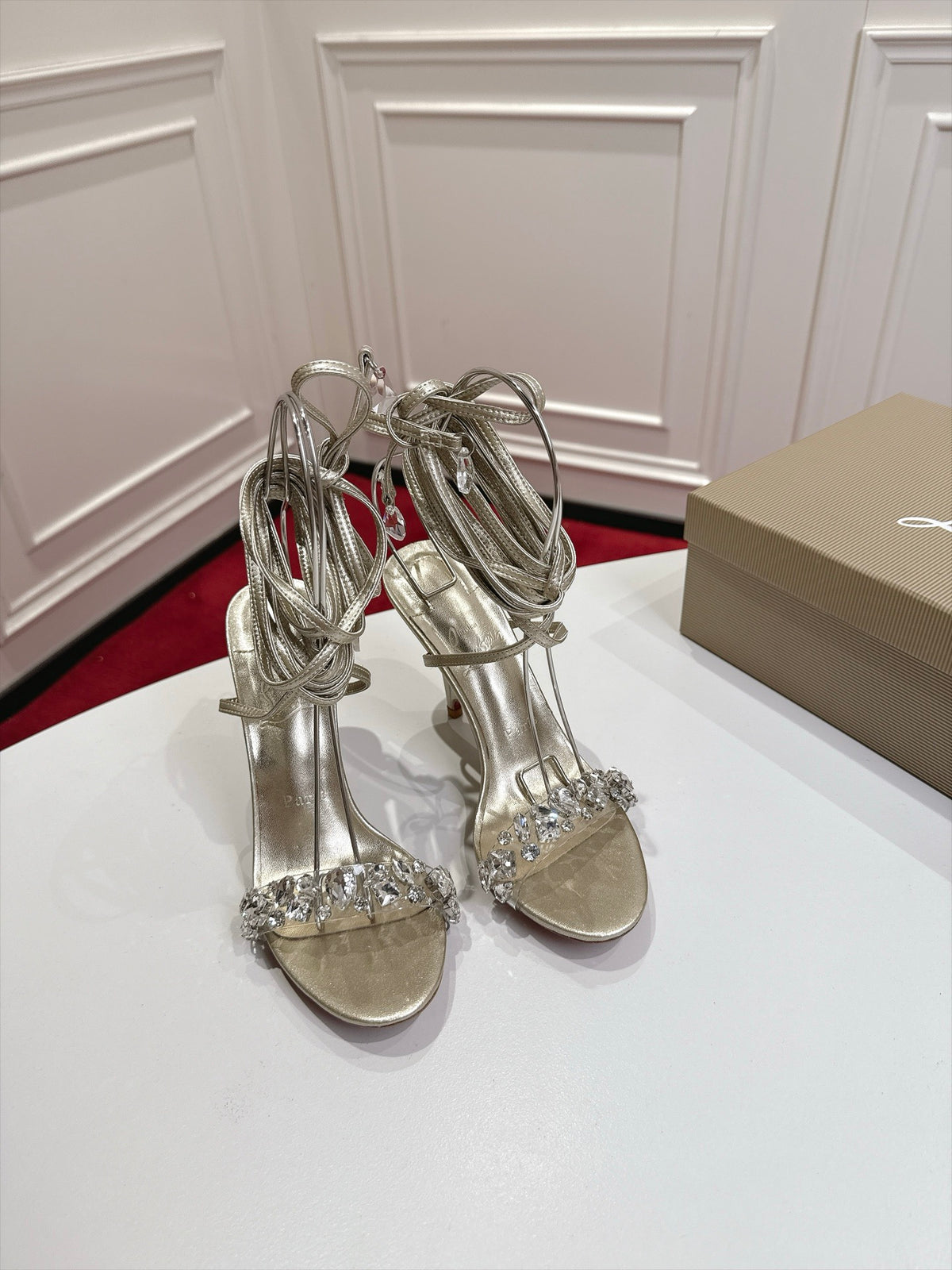 Fanny Jolly Embellished Leather Sandals
