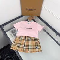 Vintage Check Skirt Set