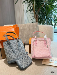 Monogram Denim Tote