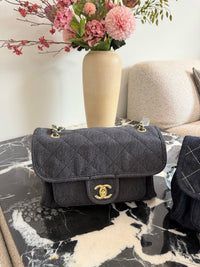Denim Flap Bag