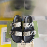 Double Strap Slide Sandals