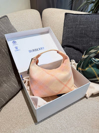 Peg Check Shoulder Bag
