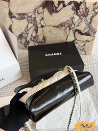 Shiny Lambskin Shopping Bag
