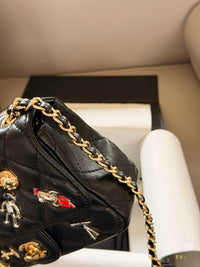 Whimsical Charms Lambskin Flap Bag