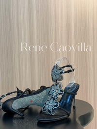 Caovilla Satin Floral Cleo Sandals