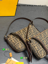 Zip Top Jacquard Shoulder Bag