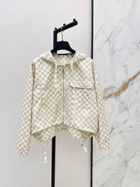 26S Damier Hooded Parka