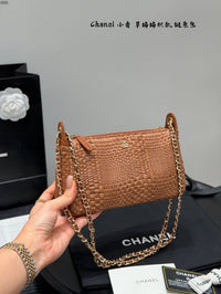 Raffia Chain Shoulder Bag