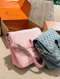Monogram Denim Chain Bag