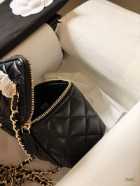 Mini Vanity Case with Top Handle  Lambskin
