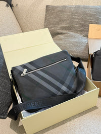 Grid Messenger Bag