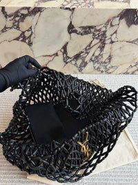 Icare Beaded Wood Tote