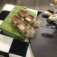 Horsebit Ballet Flat Beige Monogram