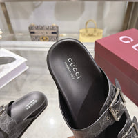 Slide Sandals with Buckles