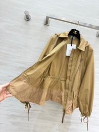 26S Adenium Hooded Gabardine Taffeta Jacket