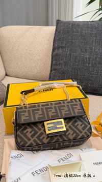 Jacquard Baguette Bag