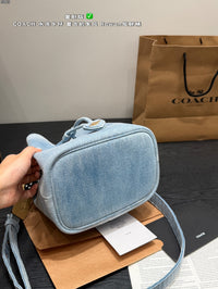 Denim Bucket Bag